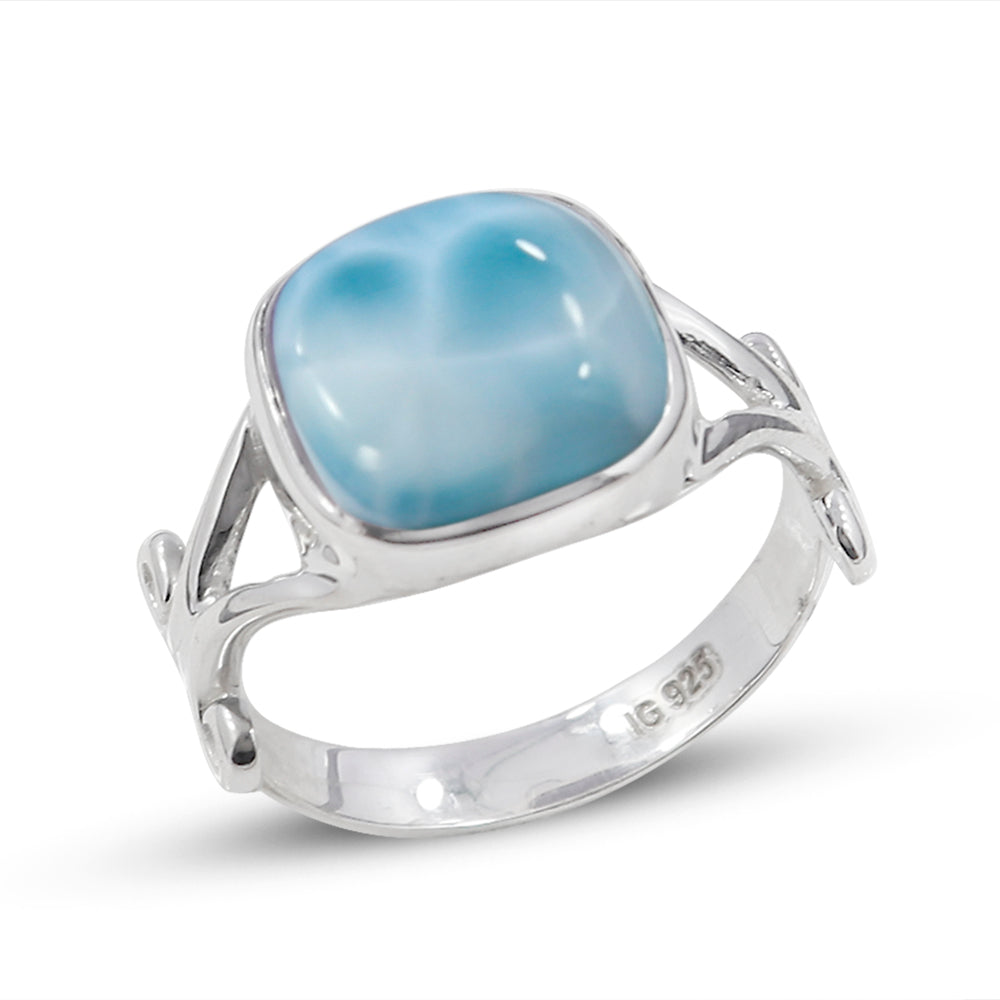 Larimar 925 Sterling Silver Ring Available in Multi Stone